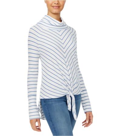 American Rag Womens Striped Knot Peasant Blouse - M