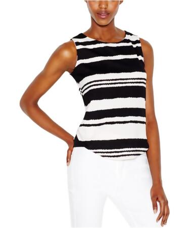 Bar Iii Womens Striped Knit Blouse - M