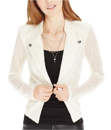Material Girl Womens Lace Motorcycle Jacket - S