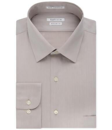 Van Heusen Mens Wrinkle Button Up Dress Shirt - 17 1/2