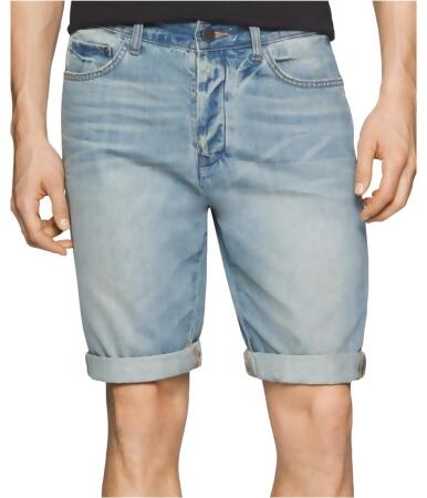Calvin Klein Mens Tinted Wave Casual Denim Shorts - 33
