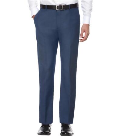 Perry Ellis Mens Solid Flat Front Dress Slacks - 38