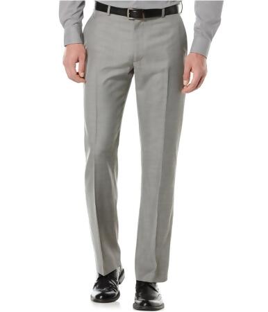 Perry Ellis Mens Solid Flat Front Dress Slacks - 38