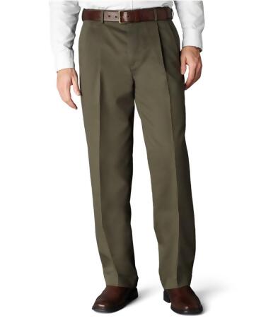 Dockers Mens Relaxed Fit Pleated-Cuffed Dress Slacks - 36