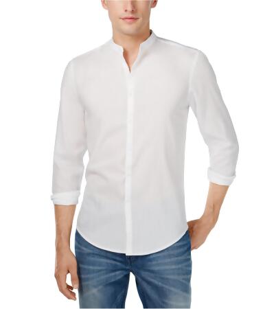 I-n-c Mens Solid Metallic Button Up Shirt - XL