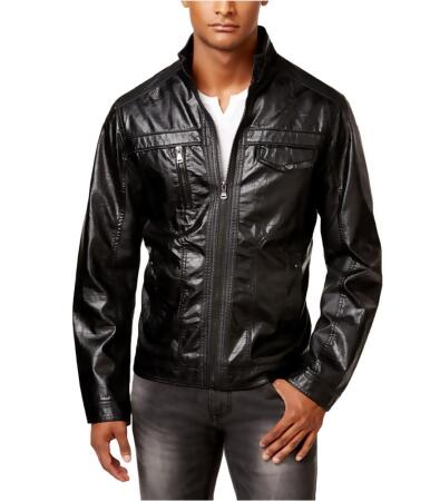I-n-c Mens Zones Faux-Leather Motorcycle Jacket - XL
