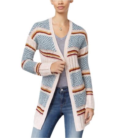 Hippie Rose Womens Striped Cardigan Sweater - XL