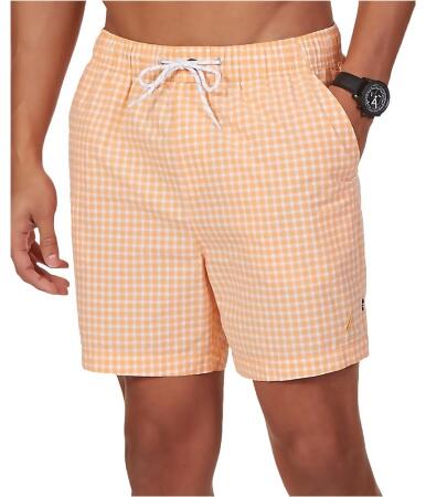 Nautica Mens Checkered Swim Bottom Board Shorts - XL
