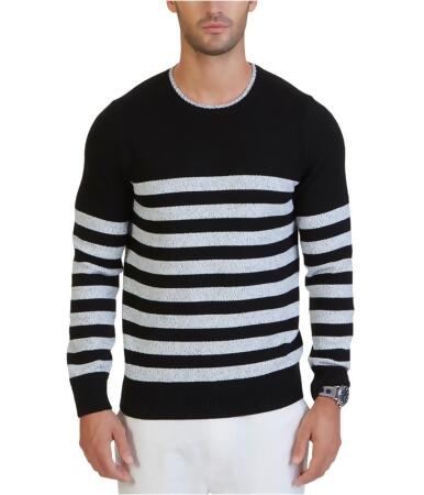 Nautica Mens Betron Striped Pullover Sweater - L