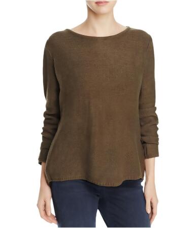 Elan Womens Zip Back Knit Sweater - M