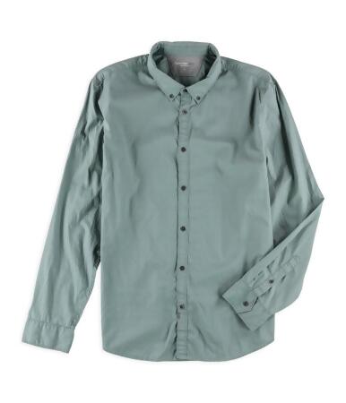 Calvin Klein Mens Printed Long Sleeve Button Up Shirt - XL