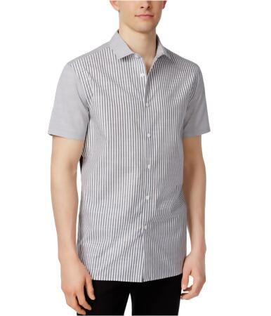 Vince Camuto Mens Striped Button Up Shirt - S