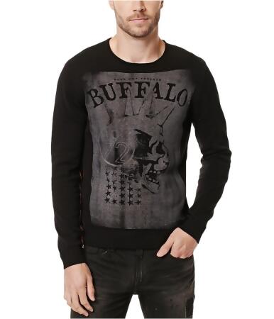 Buffalo David Bitton Mens Wicrane Print Pullover Sweater - L