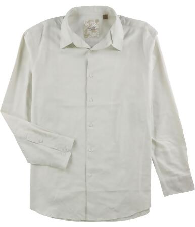 Tasso Elba Mens Jacquard Button Up Shirt - XL