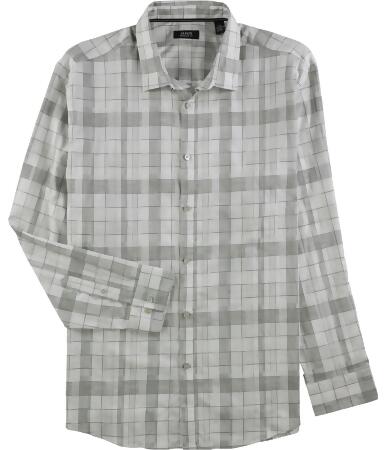 Alfani Mens Plaid Button Up Shirt - 2XL