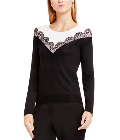 Vince Camuto Womens Trim Colorblock Pullover Sweater - L