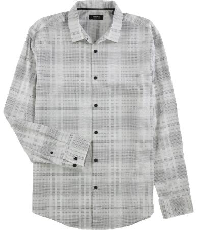 Alfani Mens Lined Button Up Shirt - M