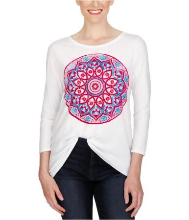 Lucky Brand Womens Rangoli Graphic T-Shirt - S