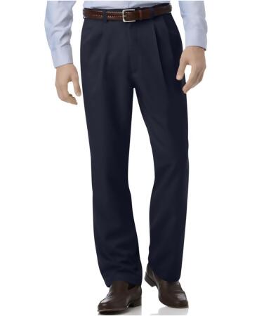 Haggar Mens Pleated Comfort Dress Slacks - 32