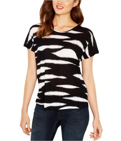 Kensie Womens Streak Basic T-Shirt - M