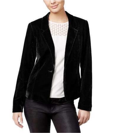 Kensie Womens Velvet One Button Blazer Jacket - XL