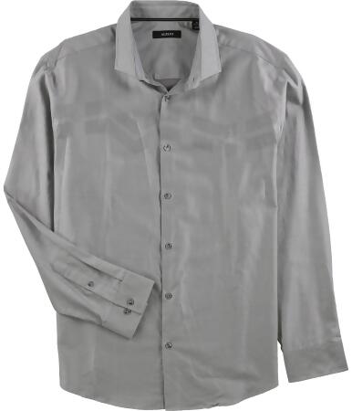 Alfani Mens Jacquard Button Up Shirt - XL