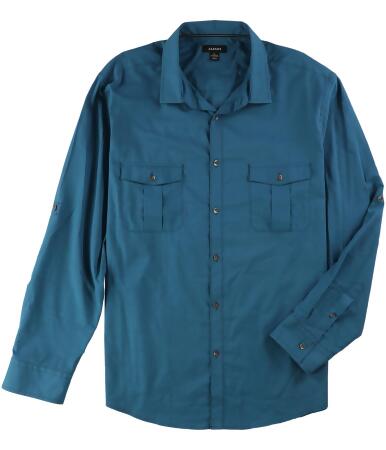 Alfani Mens Long Sleeve Warren Button Up Shirt - 3XL