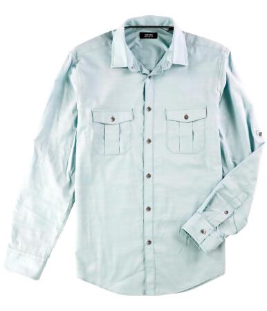 Alfani Mens Long Sleeve Warren Button Up Shirt - S