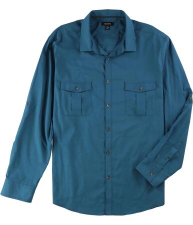 Alfani Mens Long Sleeve Warren Button Up Shirt - XL