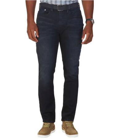 Nautica Mens Whiskered Straight Leg Jeans - 32