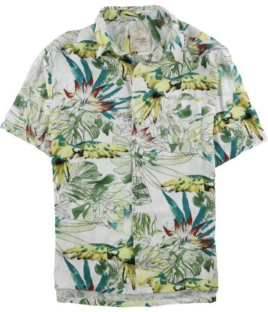 Tasso Elba Mens Retreat Tropical Button Up Shirt - 2XL