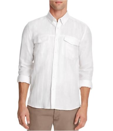 Saturdays Nyc Mens Herringbone Button Up Shirt - M