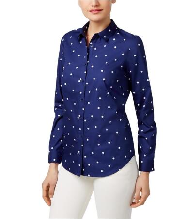 G.h. Bass Co. Womens Polka Dot Button Up Shirt - M