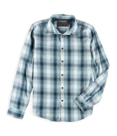 Calvin Klein Mens Plaid Button Up Shirt - M