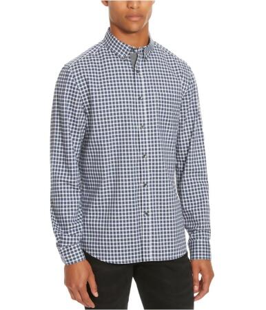 Kenneth Cole Mens Check Button Up Shirt - S