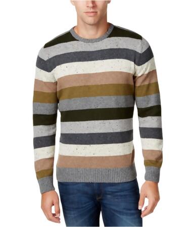 Tricots St Raphael Mens Textured Stripe Pullover Sweater - L