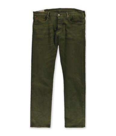 Ralph Lauren Mens Olive Washed Casual Chino Pants - 38