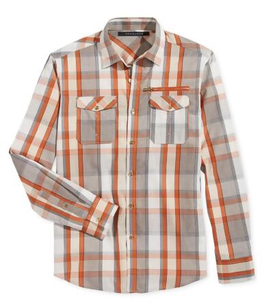 Sean John Mens Double Pocket Button Up Shirt - M