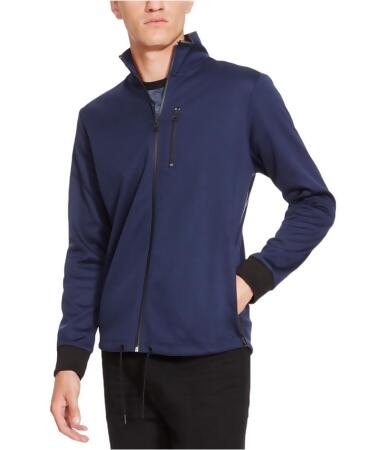 Kenneth Cole Mens Bonded Zip-Front Track Jacket - XL