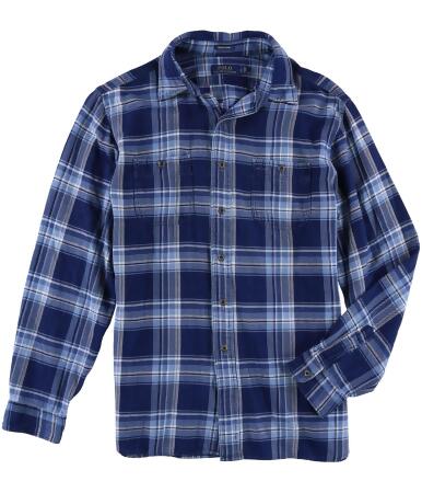 Ralph Lauren Mens Plaid Workshirt Button Up Shirt - S