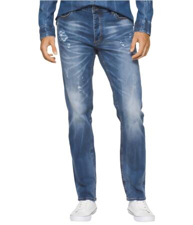 Calvin Klein Mens Destroyed Straight Leg Jeans - 40