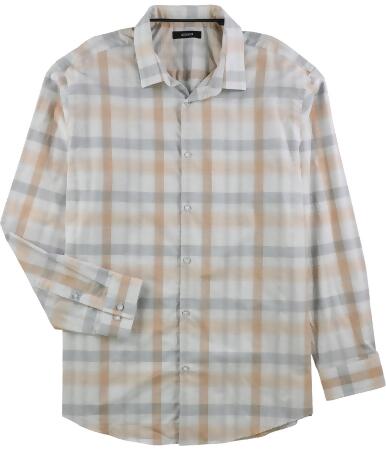 Alfani Mens Plaid Button Up Shirt - 2XL