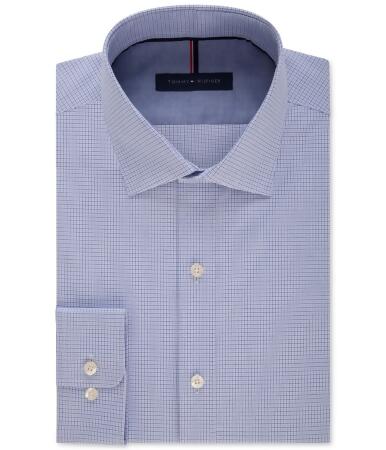 Tommy Hilfiger Mens Mini Tattersall Button Up Dress Shirt - 16 1/2