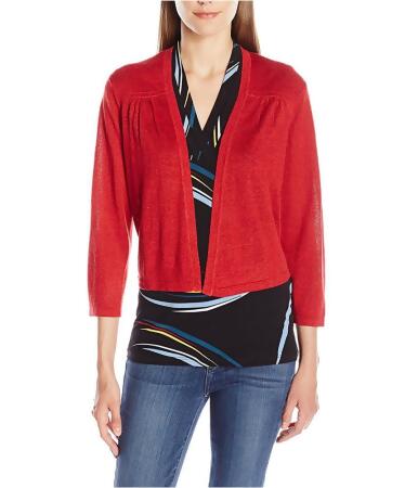 Anne Klein Womens Knit Cardigan Sweater - L