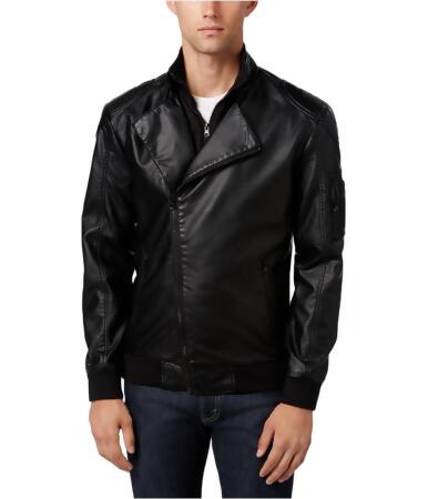 American Rag Mens 2Fer Faux-Leather Motorcycle Jacket - S