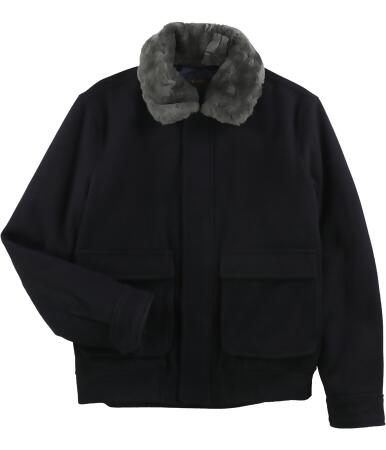 Tasso Elba Mens Faux-Fur Collar Aviator Jacket - XL