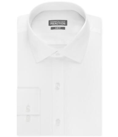 Kenneth Cole Mens Slim Fit Dry-Tek Button Up Dress Shirt - 18