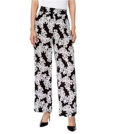 I-n-c Womens 2-Tone Casual Wide Leg Pants - L