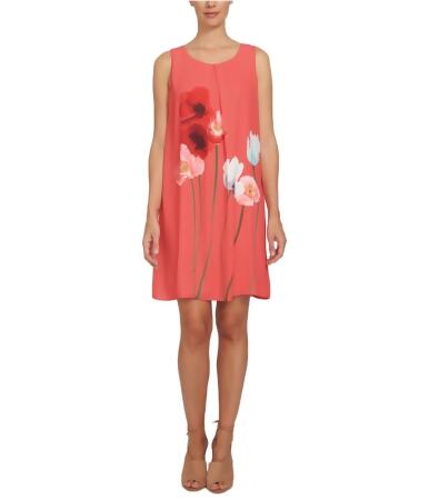 Cece Womens Floral A-Line Dress - XS