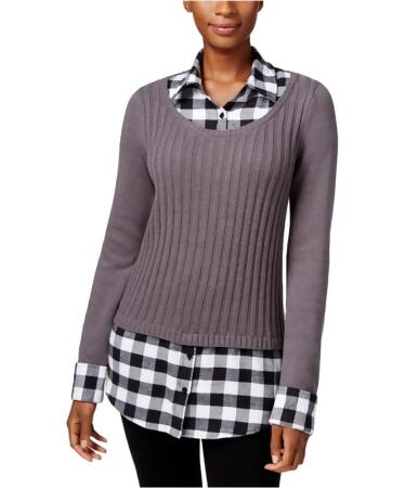 Style Co. Womens Layered-Look Pullover Sweater - PM